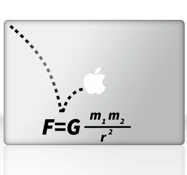 重力方程式macbook贴纸 - TenStickers