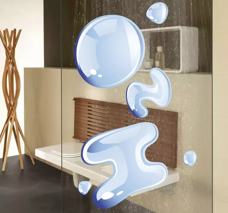 H2o装饰文字贴纸 - TenStickers