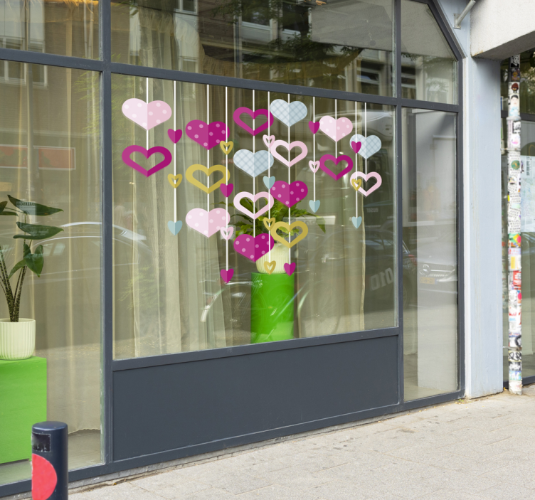 心花圈墙贴 - TenStickers