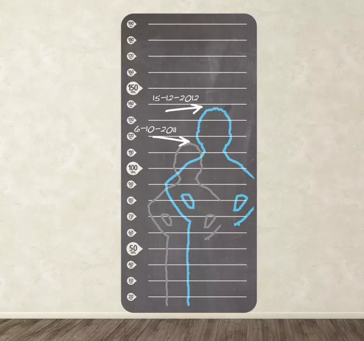 身高测量图黑板贴纸 - TenStickers