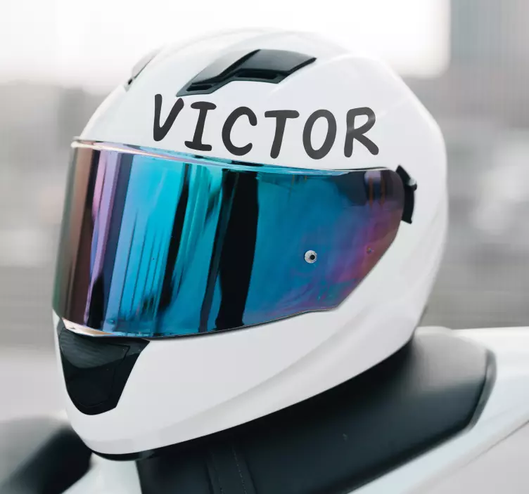 贴纸 摩托车贴纸 头盔名称 - TenStickers