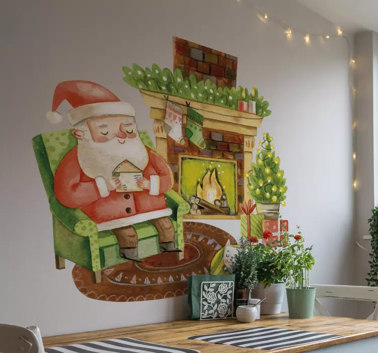 节日贴纸温馨节日场景 - TenStickers