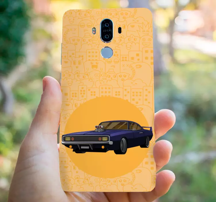 贴纸 华为 复古赛车设计 - TenStickers