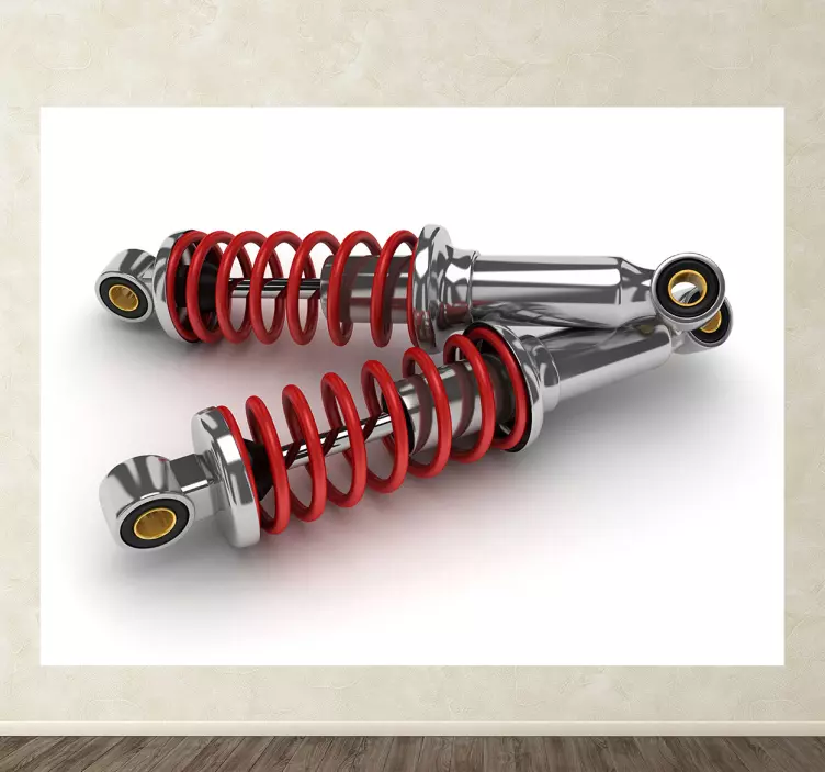 工业墙贴纸 装饰性减震器贴纸 - TenStickers