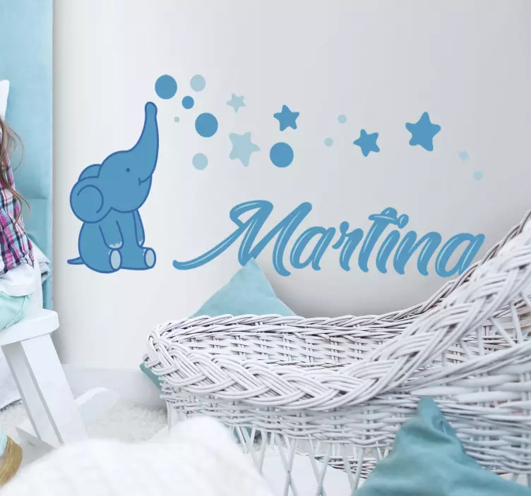 婴儿大象图贴纸 - TenStickers