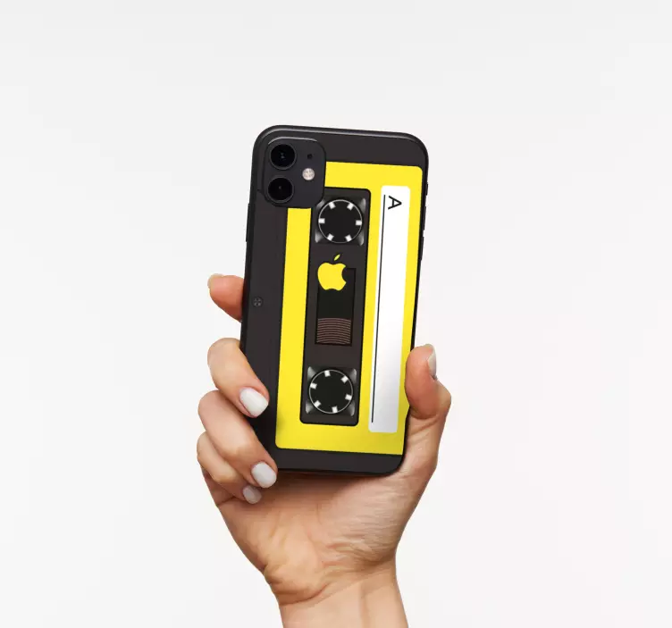 苹果手机贴纸卡带风格设计 - TenStickers