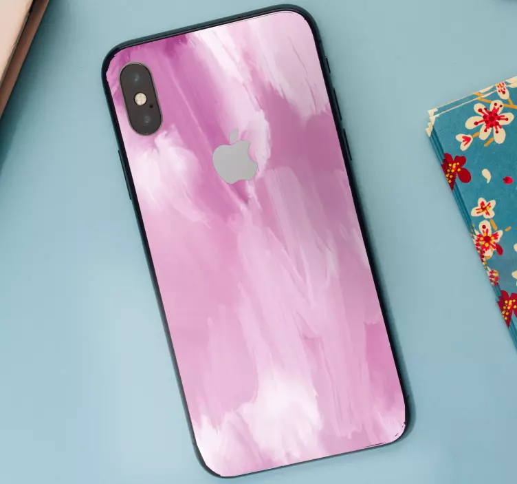 苹果手机贴纸粉色抽象调色板 - TenStickers