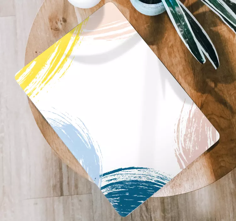 笔记本电脑皮肤 色彩斑斓的笔触 - TenStickers