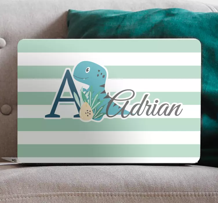 笔记本电脑皮肤可爱恐龙设计 - TenStickers