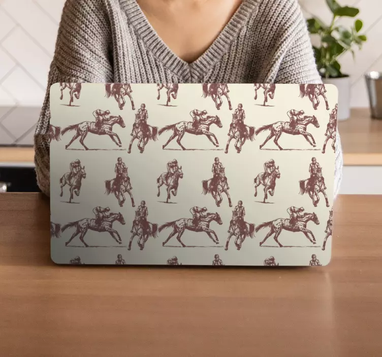 笔记本电脑皮肤马术人物图案 - TenStickers