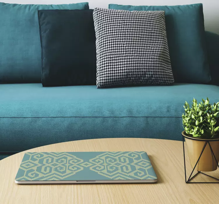 笔记本电脑皮肤几何图案覆盖设计 - TenStickers