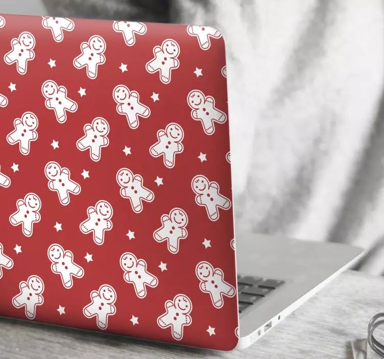 笔记本电脑皮肤 姜饼人物图案 - TenStickers
