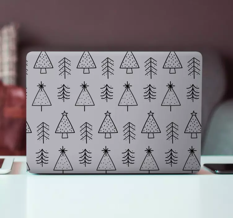 贴纸圣诞图案圣诞树 - TenStickers