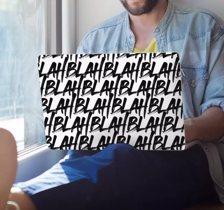 笔记本电脑皮肤 重复短语模式 - TenStickers