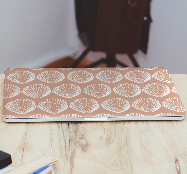 笔记本电脑皮肤 贝壳图案设计 - TenStickers