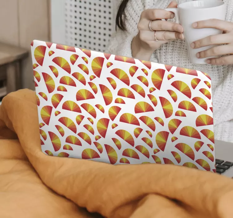 笔记本电脑皮肤 充满活力的几何图形 - TenStickers