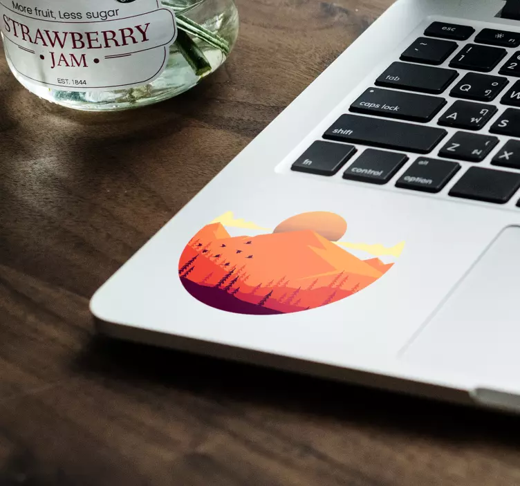 贴纸 筆記本 貼紙 山脉日落场景 - TenStickers