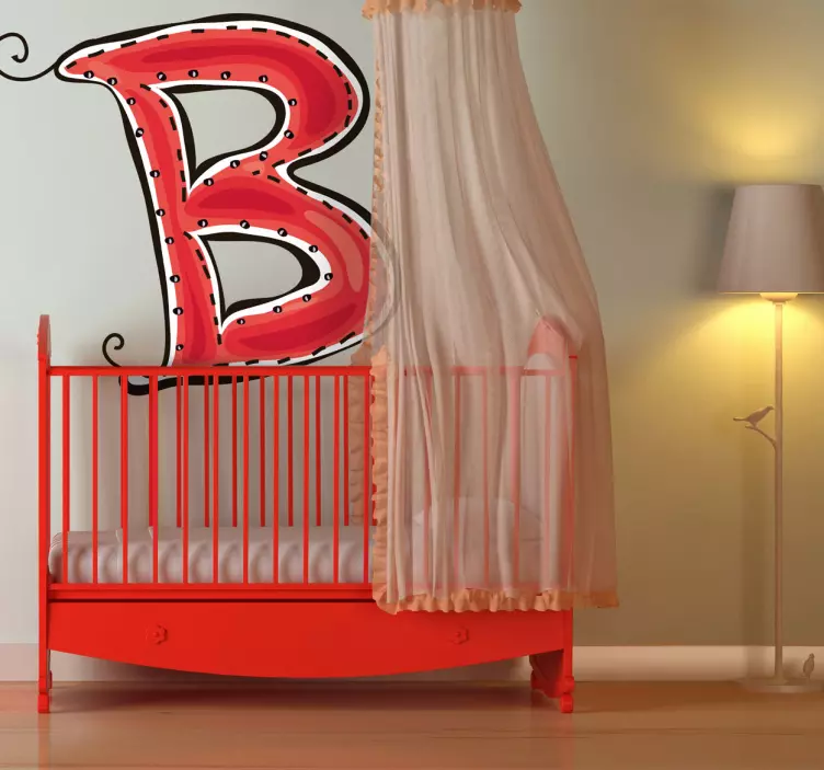 字母b贴纸 - TenStickers