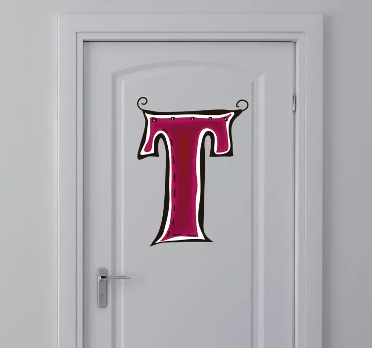 字母t贴纸 - TenStickers