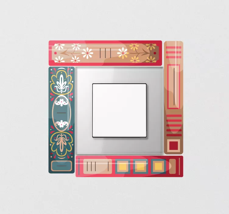 贴纸 电灯开关贴纸 书籍主题设计 - TenStickers