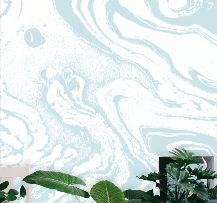 贴纸 客厅墙贴 流动波纹图案 - TenStickers