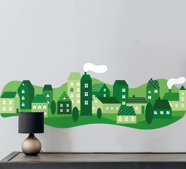 贴纸带你走进迷人的绿色村庄 - TenStickers