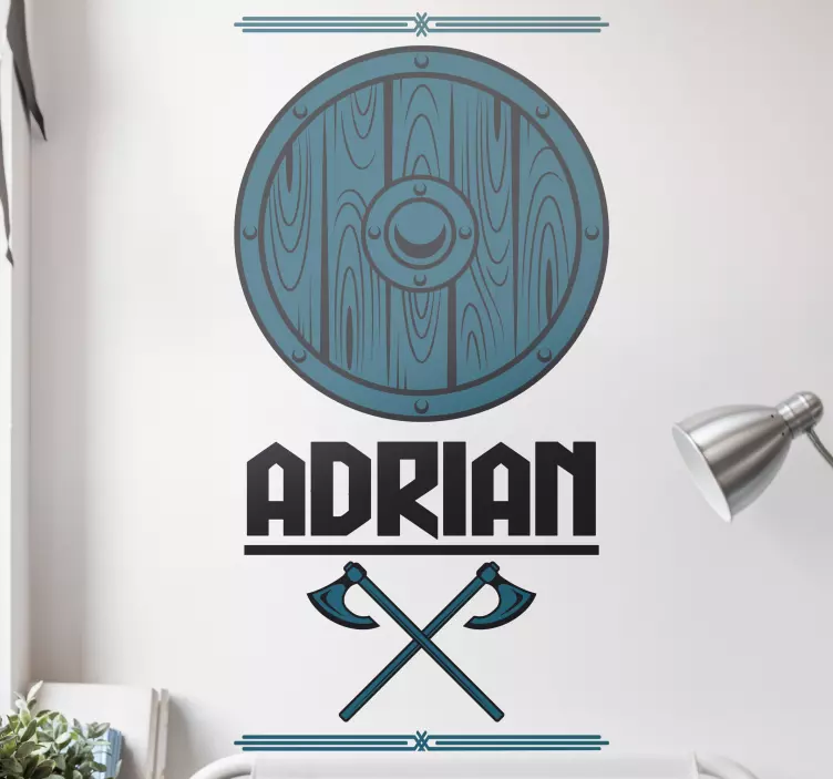 贴纸定制盾形徽章 - TenStickers