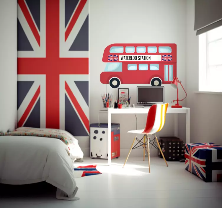 伦敦巴士定制伦敦贴纸 - TenStickers