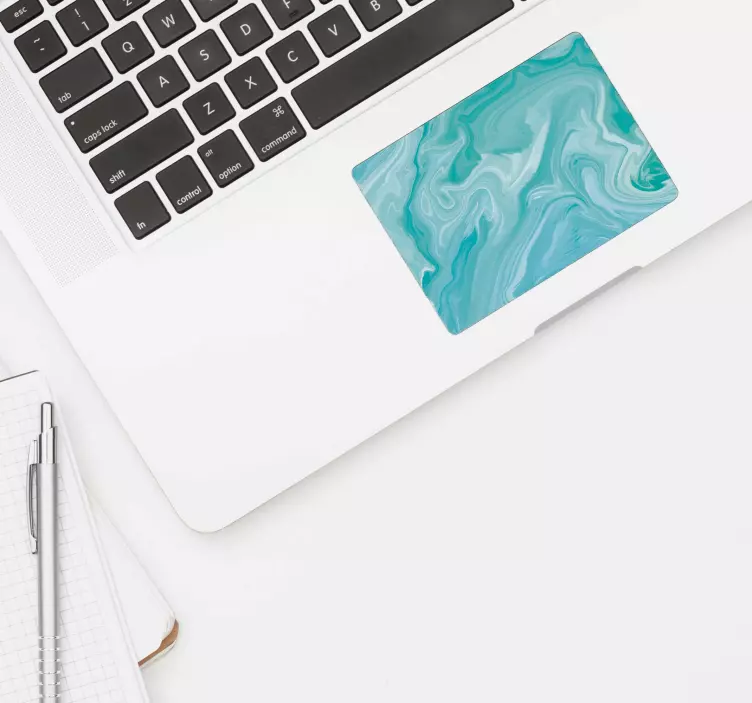 大理石触控板笔记本电脑贴纸 - TenStickers