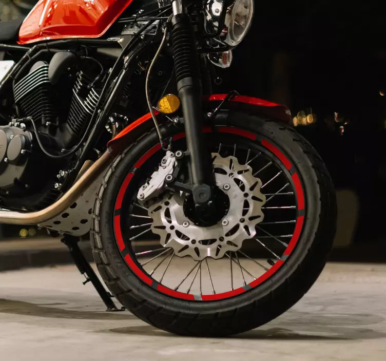 贴纸 摩托车贴纸 单色轮辋 - TenStickers