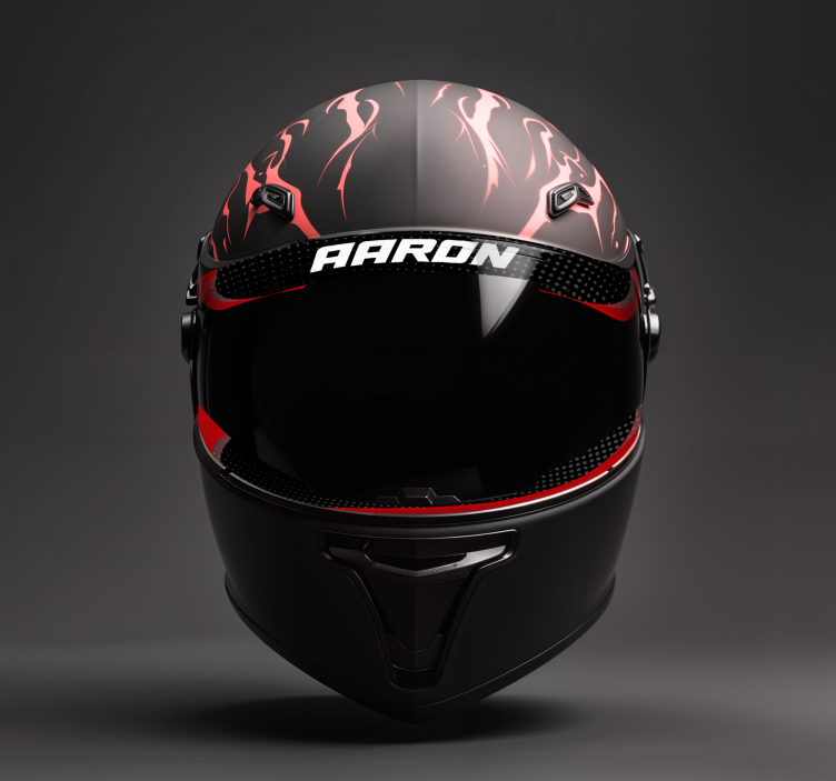 贴纸 摩托车贴纸 可定制的遮阳板文字 - TenStickers