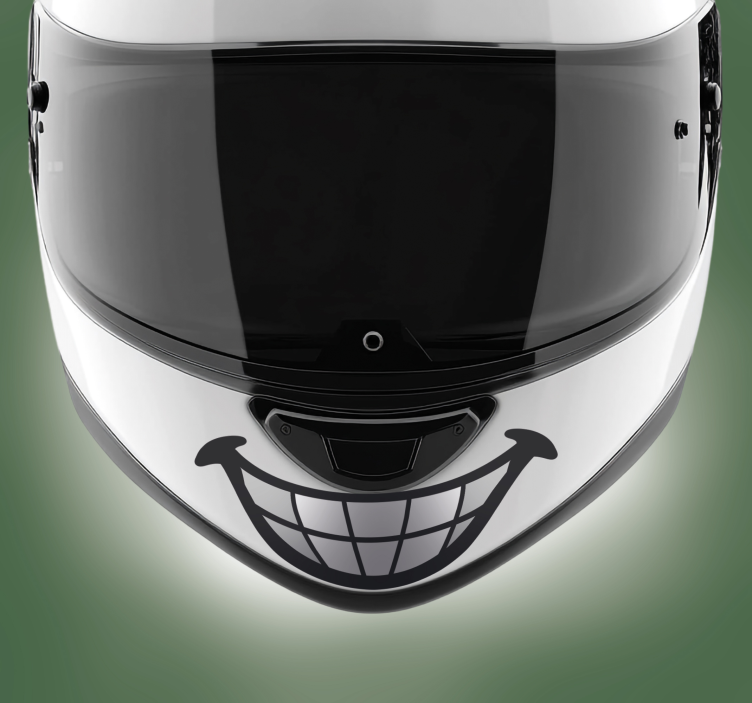 贴纸 摩托车贴纸 有趣的牙齿设计 - TenStickers