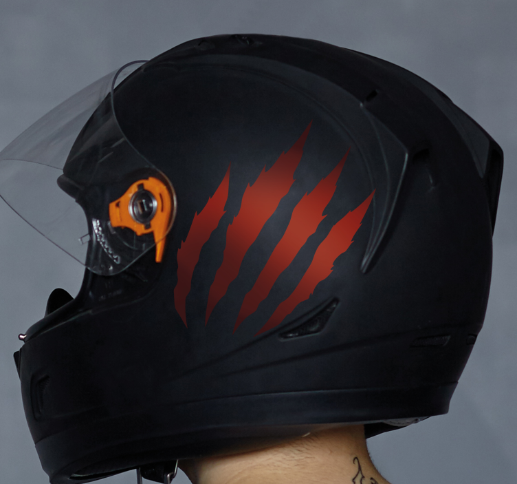 贴纸 摩托车贴纸 单色划痕设计 - TenStickers