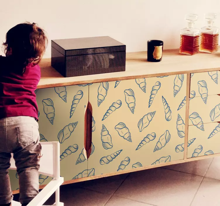 自然贴纸贝壳图案组合 - TenStickers