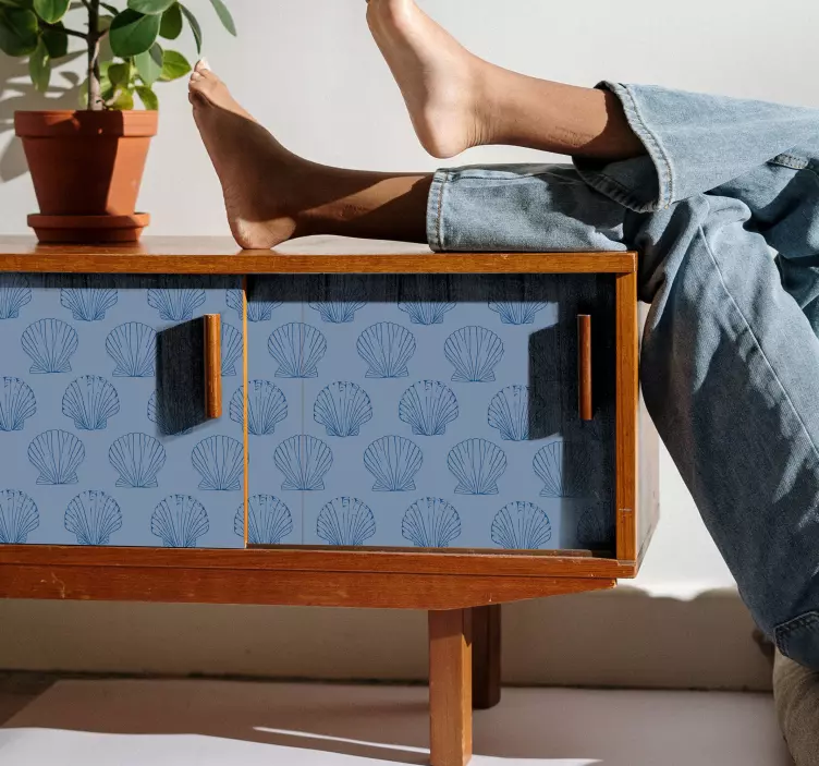 自然贴纸壳纹图案设计 - TenStickers