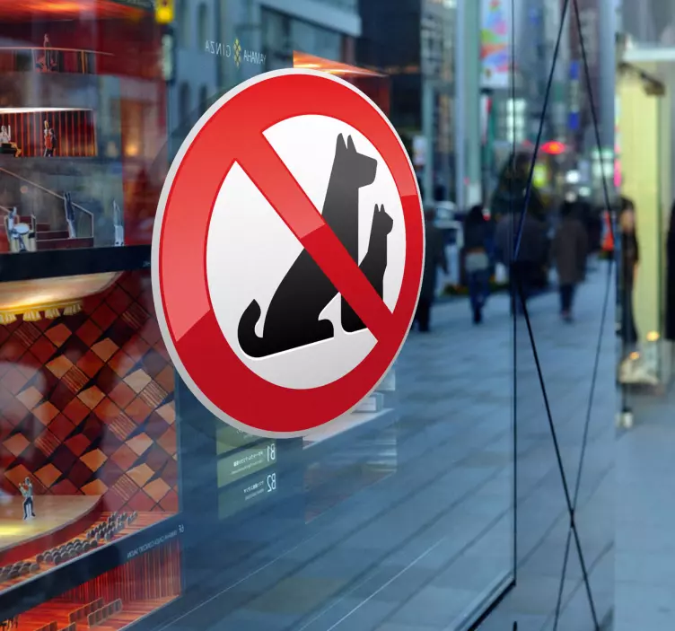 没有宠物警告标志贴纸 - TenStickers