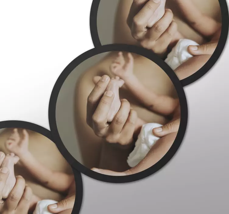 墙面贴纸 圆形图片上传图标 - TenStickers