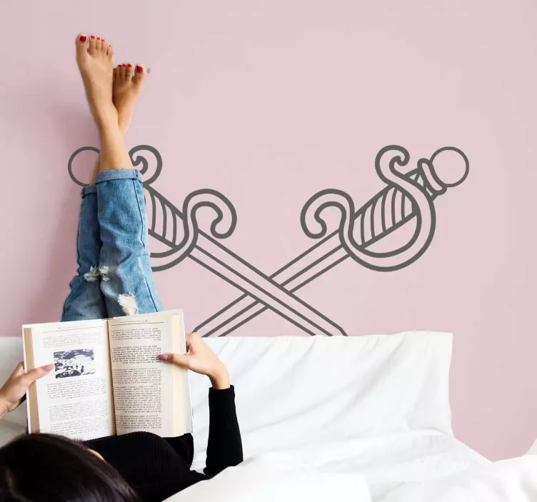 墙面贴纸交错刀片排列 - TenStickers