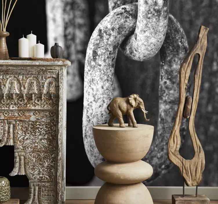 墙面贴纸 生锈的链条 - TenStickers