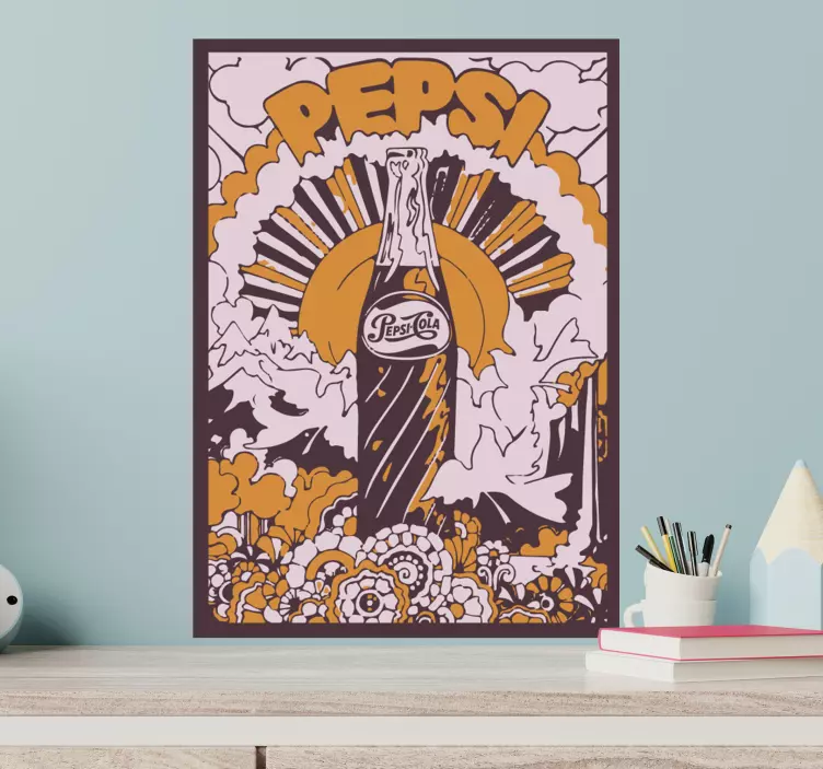 墙面贴纸复古汽水艺术作品 - TenStickers