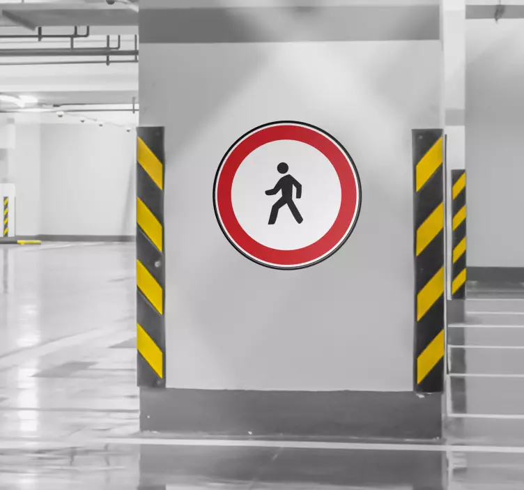 行人标志贴纸 - TenStickers