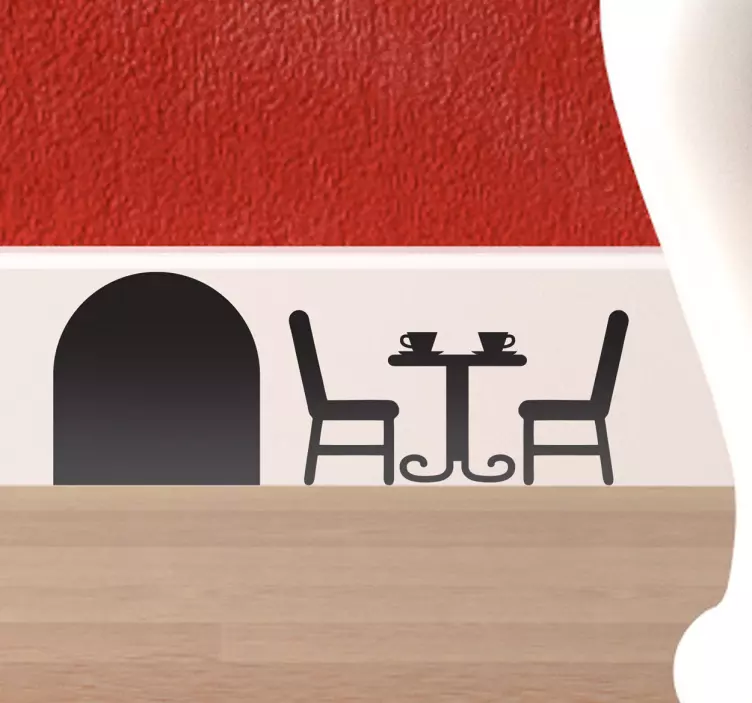 Pérez老鼠孩子贴着露台 - TenStickers