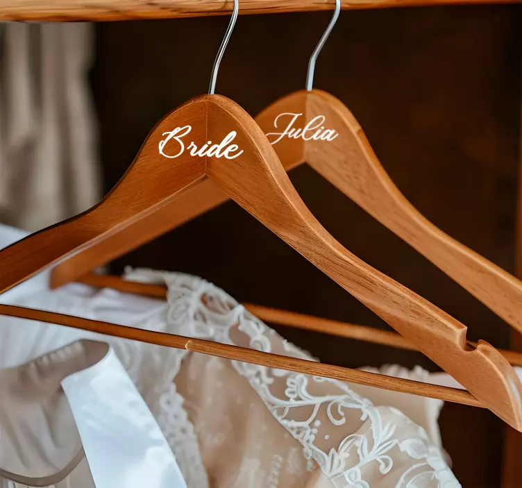 贴纸 个性贴纸 婚礼衣架 - TenStickers