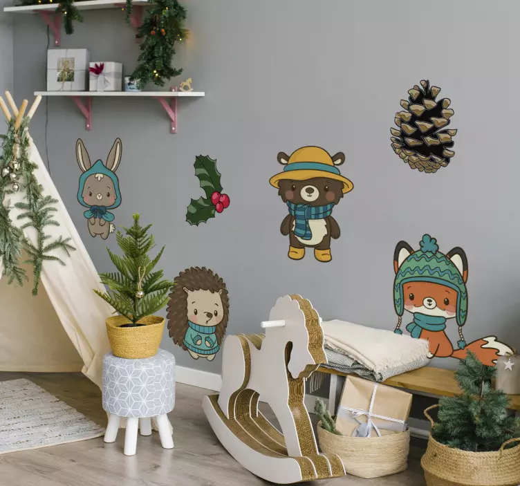 宠物墙贴纸展现活泼动物个性 - TenStickers