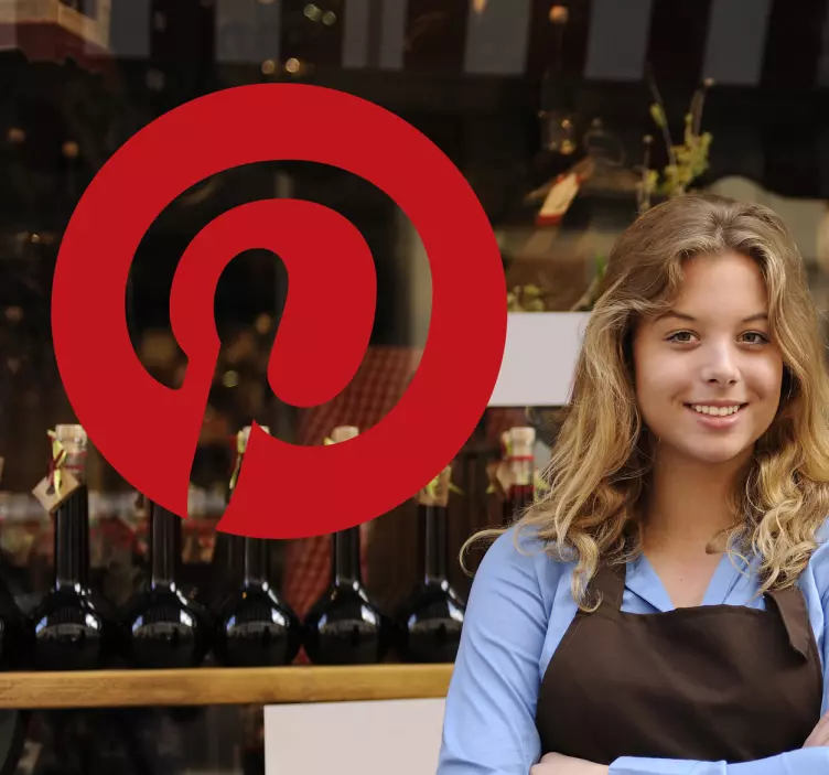 Pinterest徽标贴花 - TenStickers