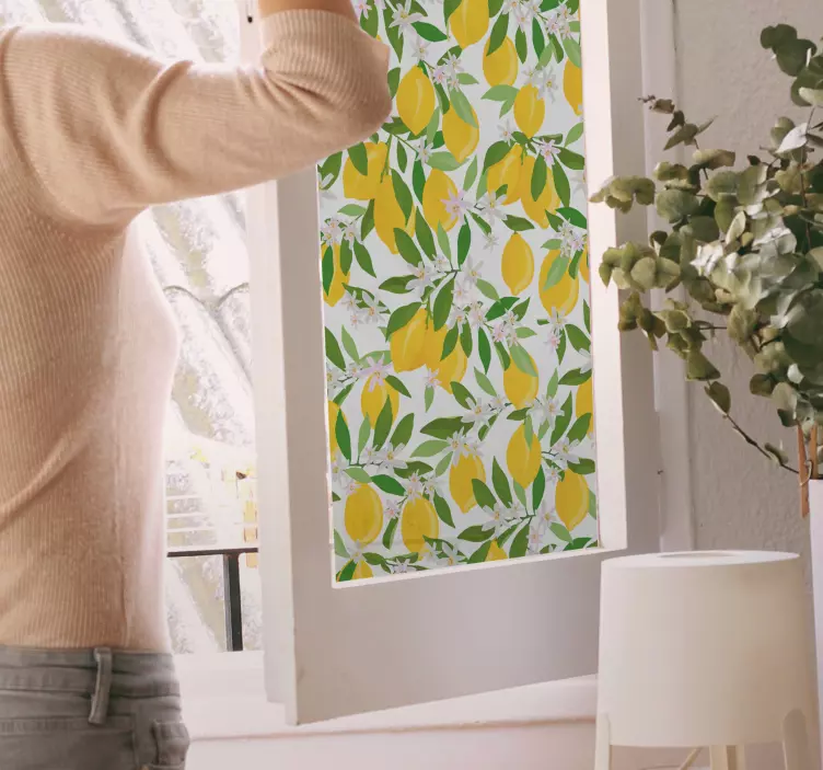 自然墙贴生动的柠檬图案 - TenStickers