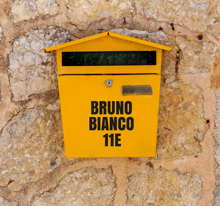 贴纸信箱 1 英寸邮箱信件 - TenStickers