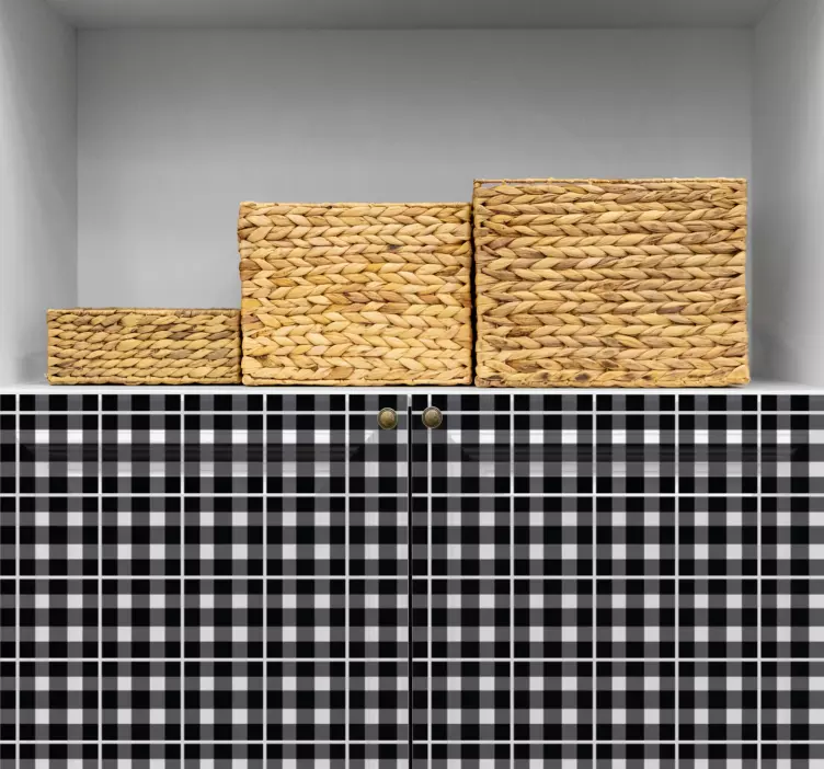 乙烯基印刷墙贴 格子图案背景 - TenStickers