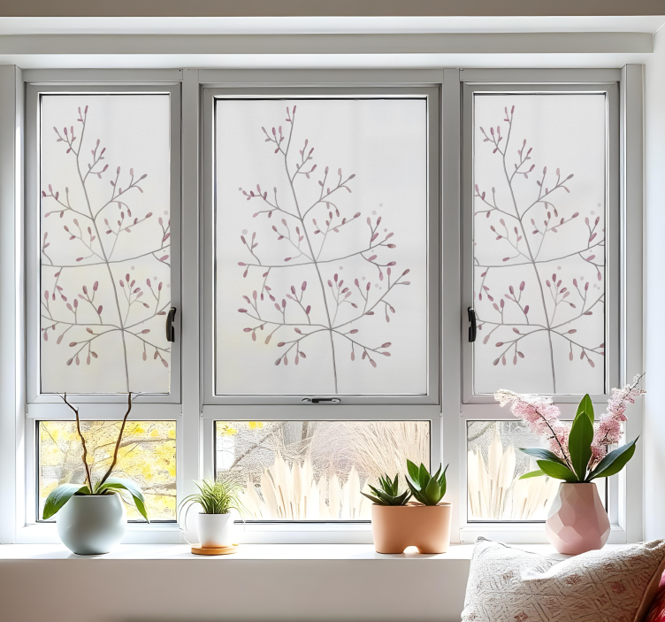 贴纸与细小枝条相映成趣 - TenStickers