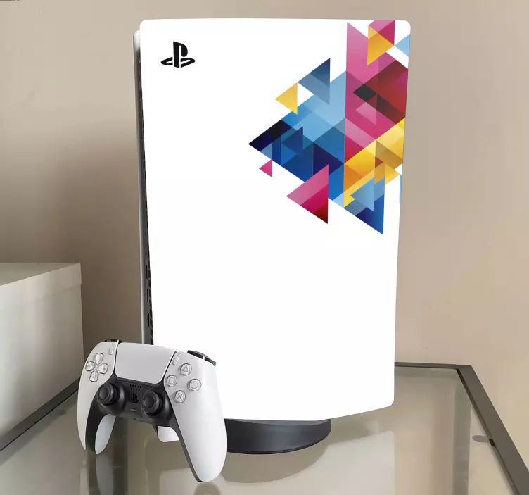 贴纸 ps4 几何色彩方案 - TenStickers